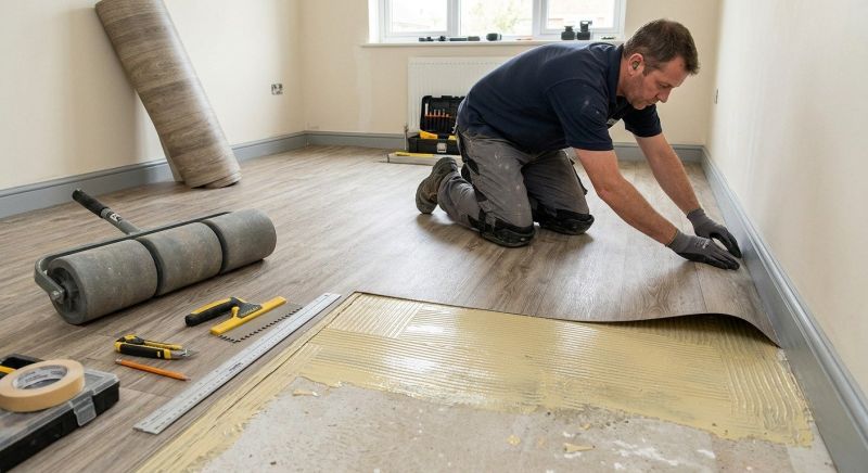 Sheet Vinyl Installation in Dripping Springs, TX