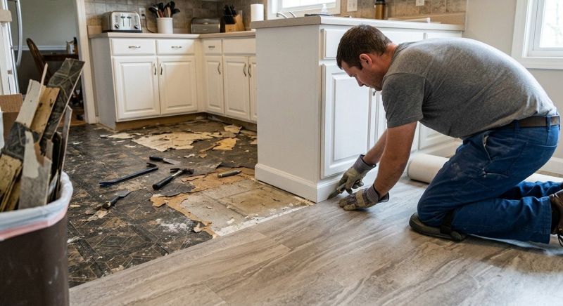 Linoleum Floor Installation in Buda, TX