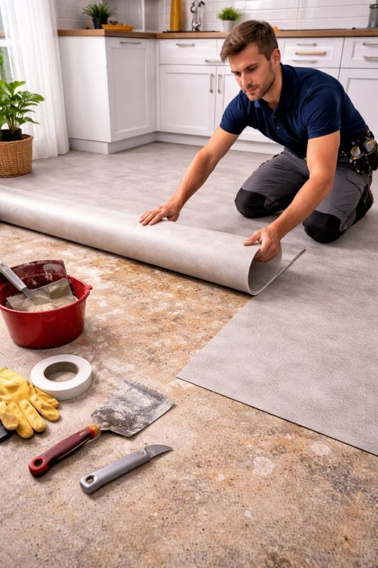 Linoleum Floor Installation in Dripping Springs, TX