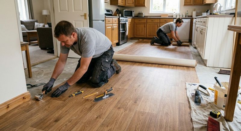 Linoleum Floor Installation in Wimberley, TX