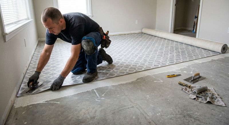 Sheet Vinyl Installation in Canyon Lake, TX