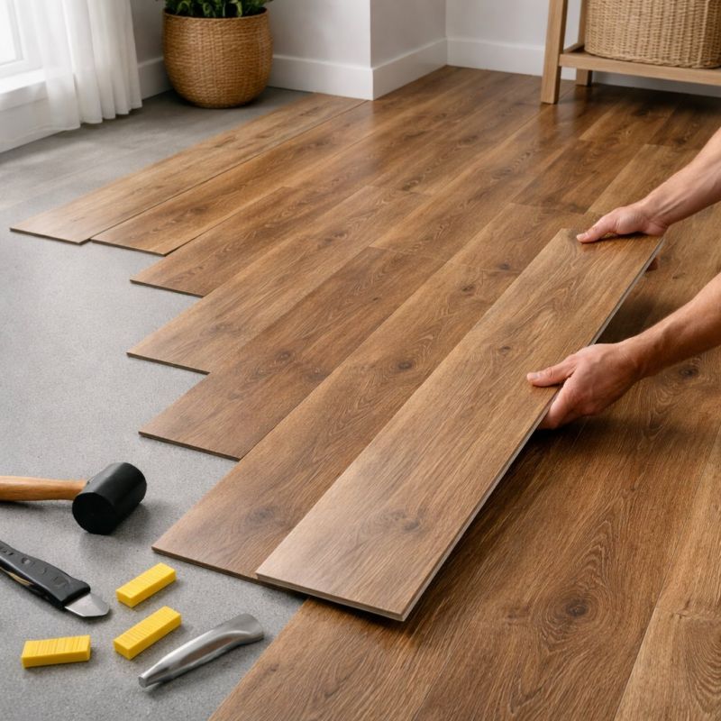 Vinyl Plank Floor Installation in Wimberley, TX
